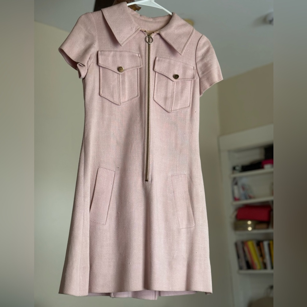 Perfect 60s Pink Zippered Mod Mini XS S